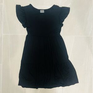 NWT Olivia Rae black baby doll dress with ruffle sleeve, size S. Never worn!